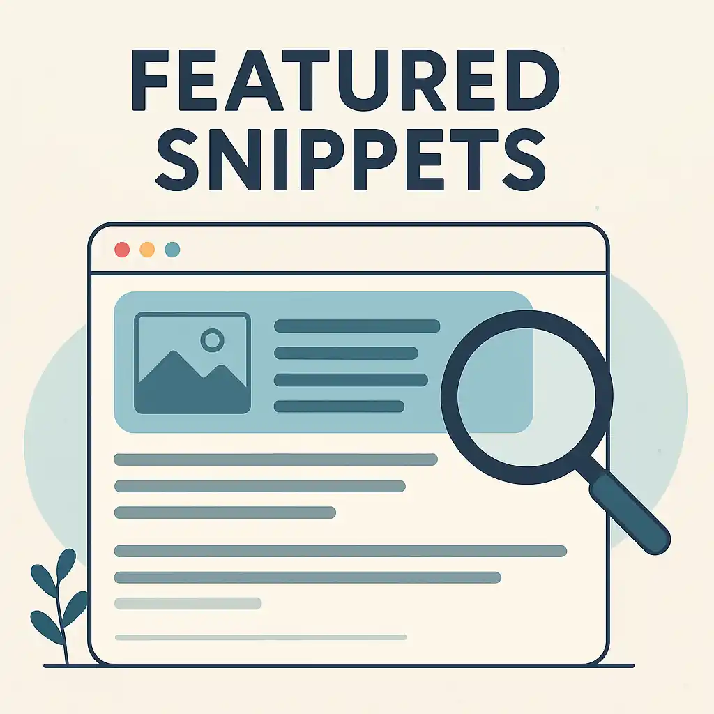 Illustratie van een Google Featured Snippet met zoekresultaat en direct antwoord bovenaan de pagina