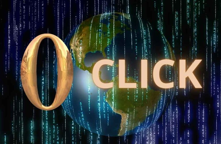Visualisatie van het zero-click-tijdperk waarin zoekresultaten zichtbaar zijn zonder dat gebruikers hoeven te klikken.